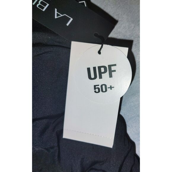 NWT La Blanca Island Goddess 1 Piece Swimsuit Size 8 Black UPF 50 Beach Pool - Picture 7 of 8
